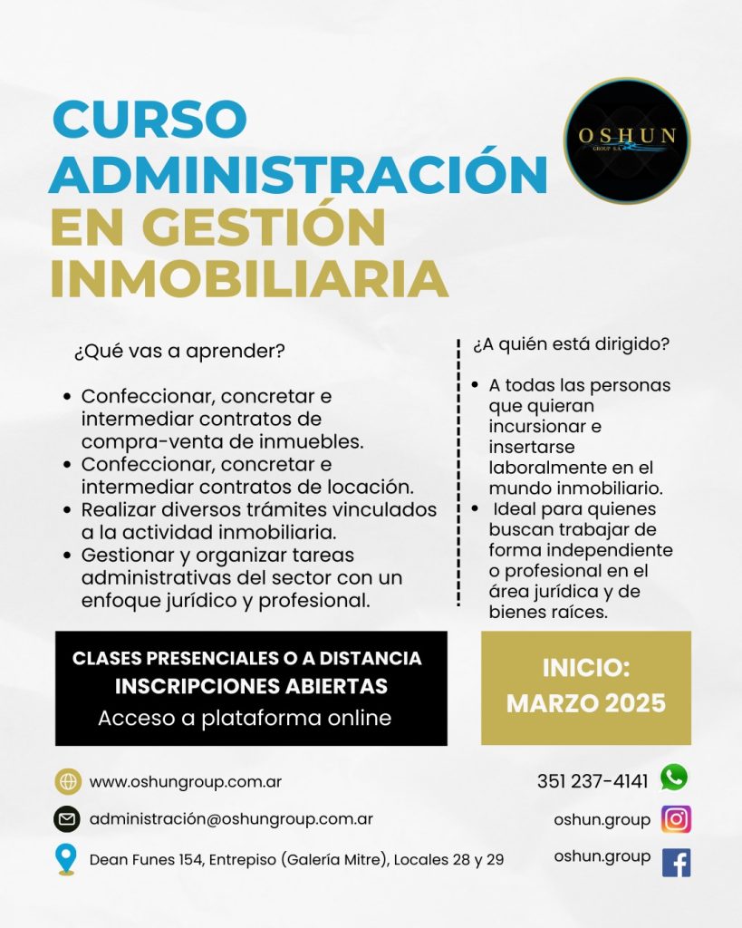 Administración en Inmobiliaria